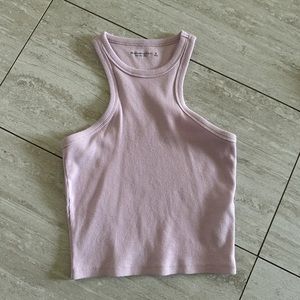 Lilac Abercrombie & Fitch racer back tank top. Slightly cropped length